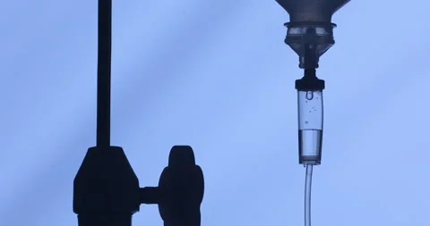 IV drips drip chamber Stock Footage 160718499