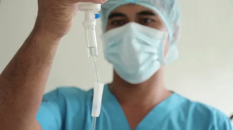 IV Fluid Therapy Video stock 35233880