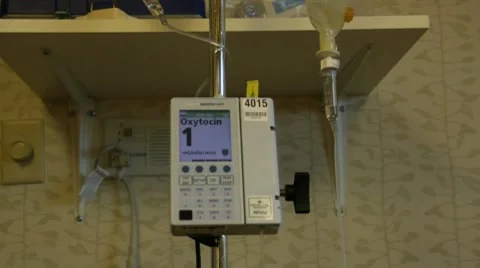 IV Infusion Pump HD Stock Footage