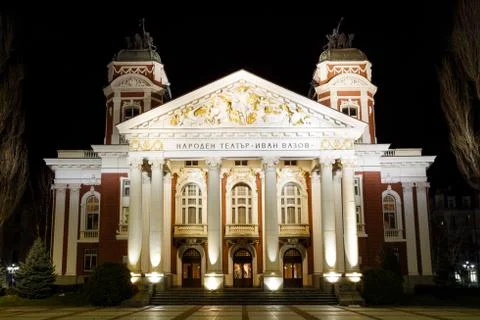 Ivan Vazov National Theatre, Sofia, Bulgaria Foto stock