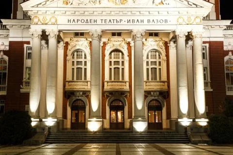 Ivan Vazov National Theatre, Sofia, Bulgaria Stock Photos