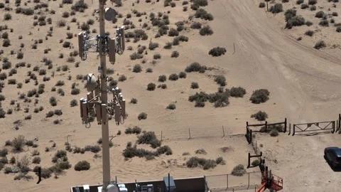 Ivanpah Solar Electric Generating Mojave Desert California Drone Aerial Footage Stock Footage 221105297