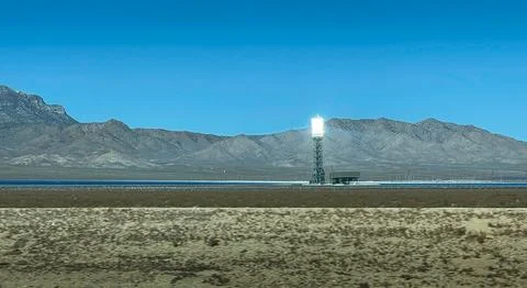 Ivanpah Solar Electric Generating System Stock Photos
