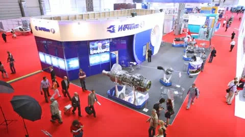 Ivchenko design office represents engines on exhibition 動画素材 11543559
