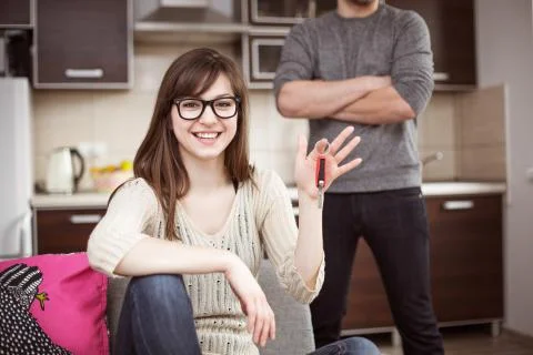 I've got a car! Stock Photos