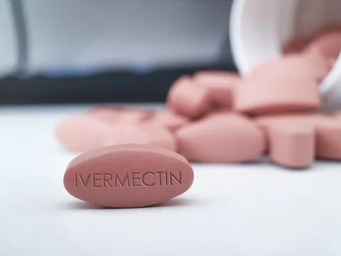 Ivermectin tablet medication Stock Photos