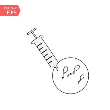 Ivf icon isolated on white background, vector illustration, ivf logo concept Stock Illustration