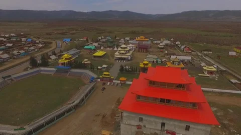 Ivolginsky datsan, the complex of buildings Stock Footage 103443895