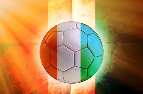 Ivory coast ball Stock Illustration