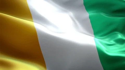 Ivory Coast Flag Stock Footage 116380649