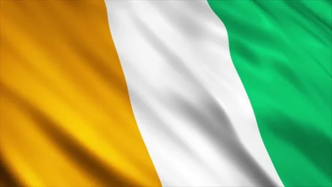 Ivory Coast Flag Stock Footage 249031773