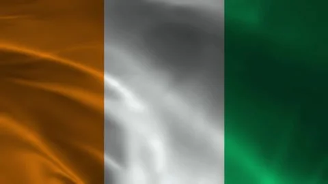 Ivory Coast Flag Stock Footage 336903695