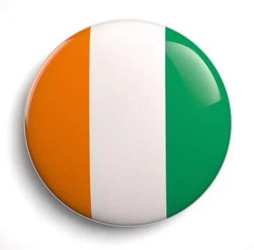 Ivory Coast flag Stock Illustration