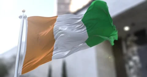 Ivory-coast-flag-waving-seamless-loop-4k-60fps Stock Footage 332210771