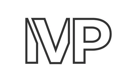 IVP logo design template with strong and modern bold text. Initial based ve.. イラスト素材