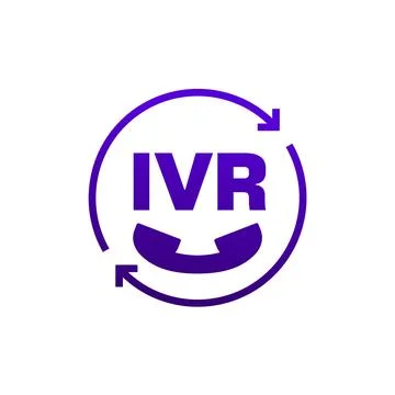 IVR icon, Interactive Voice Response, request call design Stock Illustration