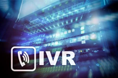 IVR Interactive voice response communication concept. Stock Illustration