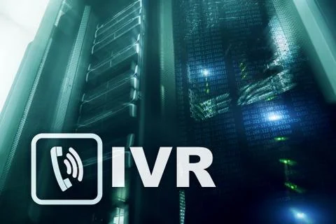 IVR Interactive voice response communication concept. Stock Illustration