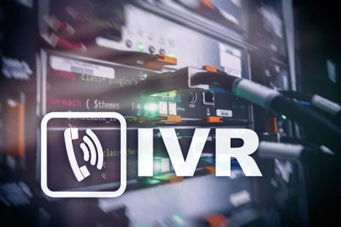 IVR Interactive voice response communication concept. イラスト素材