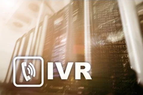 IVR Interactive voice response communication concept. Stock Illustration