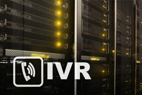IVR Interactive voice response communication concept. Stock Illustration