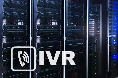 IVR Interactive voice response communication concept. Stock Illustration