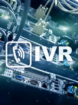 IVR Interactive voice response communication concept. Stock Photos