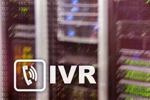 IVR Interactive voice response communication concept. Foto stock