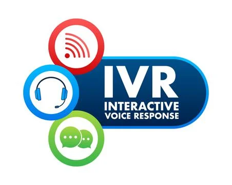 IVR interactive voice response system technology concept Stock Illustration