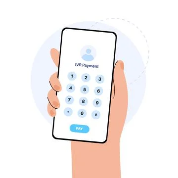 IVR payment system Stock Illustration