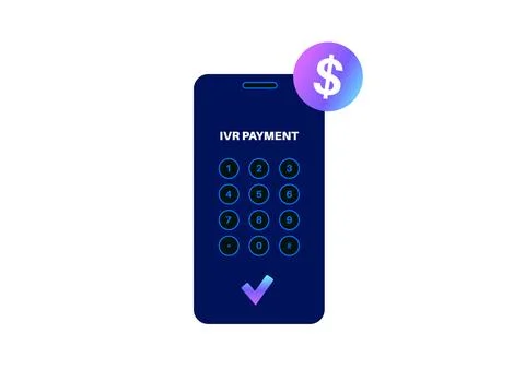 IVR payment system Stock Illustration
