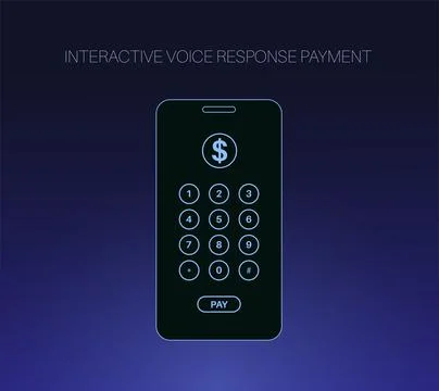 IVR payment system Stock Illustration