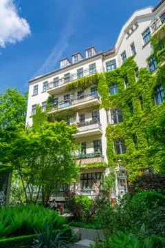 Ivy-Covered Courtyard at Hackesche Hfe Stock Photos