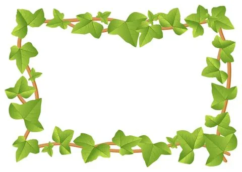 Ivy frame Illustrazione stock