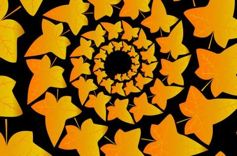 Ivy leaf - vector background 스톡 일러스트