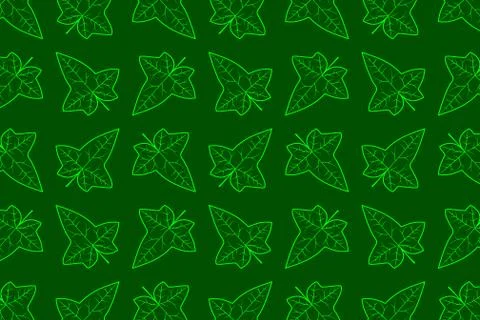 Ivy leaf vector pattern イラスト素材
