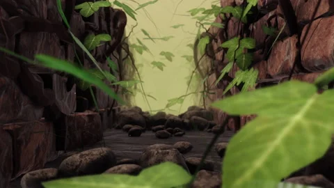 Ivy Vine Background in a 3D animation Stock Footage 239001690