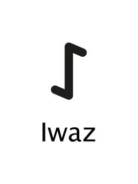 Iwaz Runes Stock Illustration