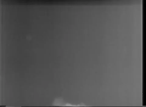 IWO JIMA, JAPAN - 1945: Dump fire - Night Sky Carrying Few Small Specks Stock-Footage 343787618