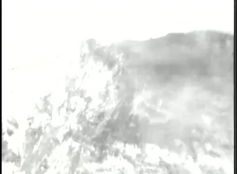 IWO JIMA, JAPAN - 1945: Field activity - Water surface with ridge profile Stock-Footage 343788853