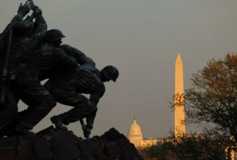 Iwo Jima Memorial 01 SD Stock-Footage 956350