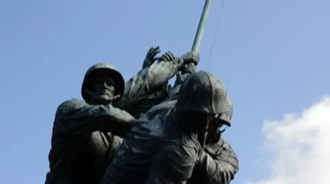 Iwo Jima Memorial Video stock 12249616