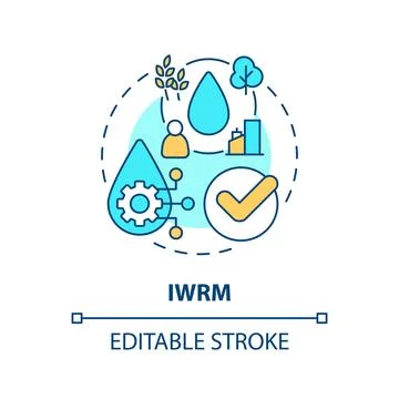IWRM concept icon Stockillustratie
