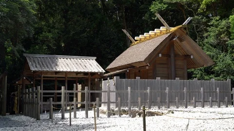 Izawanomiya shrine in Mie. Vídeos de archivo 115488971