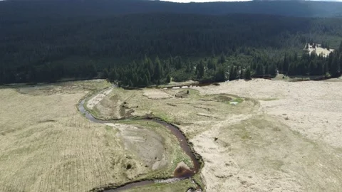 Izera mountains from the sky 動画素材 194866797