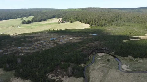 Izera mountains from the sky 動画素材 194866865