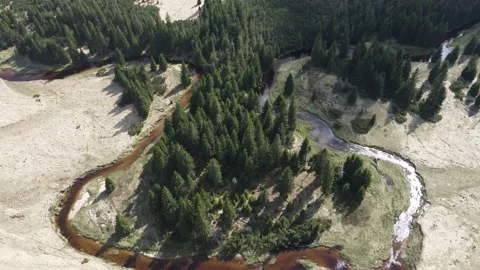 Izera mountains from the sky 動画素材 194866888