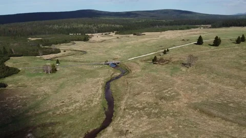 Izera mountains from the sky 動画素材 194866889