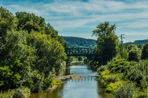  The Izera River in Turnov Stock Photos