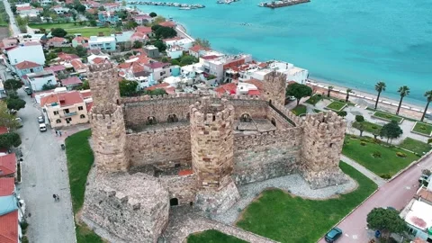 Izmir Candarli Castle Stock Footage 306301161